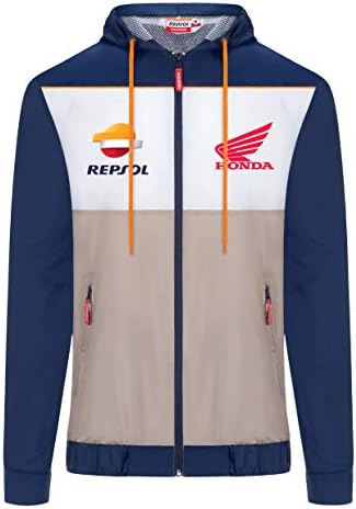 REPSOL HONDA RACING 2019 MotoGP Mens Rain Jacket Waterproof Coat Blue Size S-XXL: Amazon.co.uk 