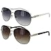 Guess Womens GUF224 Aviator Wire Rim Fashion Sunglasses