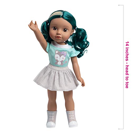 Adora 14 inch Doll Be Bright Doll Alma Wolf, Hair Color Changes in