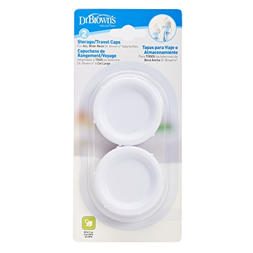 Dr. Brown's Original Wide-Neck Replacemnet Travel Caps, 2-Pack