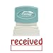 Xstamper 1223 Receved with Space for Initial or Date, Pre Inked Laser Engraved Rubber Stamp, Red Ink, Impression Size: 1/2