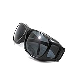 Unisex HD Night Driving Glasses Vision Care Eyes Protect Wrap Around Sunglasses Black