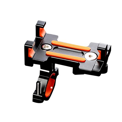 Feccile S-ports & Fit-ness Adjustable Bike Phone Mount Fits 4" to 6.5" Cell Phones Cycling,1Pcs (Black)
