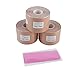 【Buy 2 Get 1 Free】FriCARE Elastic Cotton Kinesiology Tape, 3 Rolls, X Y I Shape, 20 Precut 10” Strips, Therapeutic Athletic Tape for Injury Recovery, Muscle Support, Waterproof, Free E-Guide