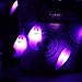 RECESKY 60 LED Halloween String Lights - 20ft Orange Ghost Battery String Light with Timer, 8 Modes, Waterproof - Spooky Decor for Outdoor Patio Yard Home Bedroom Holiday Party Decorations