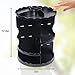 MOFIR Makeup Organizer 360 Degree Rotating, Adjustable Multi-Function Cosmetics Storage Box, Small Size Extra Large Capacity, Fits Different Sizes of Cosmetics