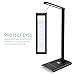 Lighting EVER 3100015-US Dimmable LED Desk Lamp, 7 Brightness Levels, Eye Protection Design Reading Lamp, Touch Sensitive Control, 6W Folding Table Lamp, Daylight White, Bedroom Lamp, 7.48