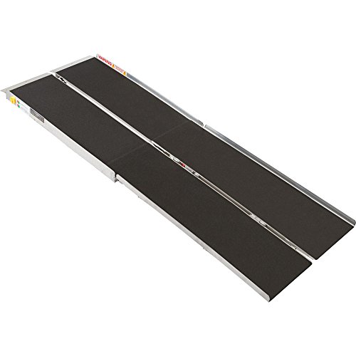 120" Portable Folding Aluminum Wheelchair & Scooter Ramp