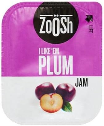 Zoosh Plum Jam Portions 13.6gm