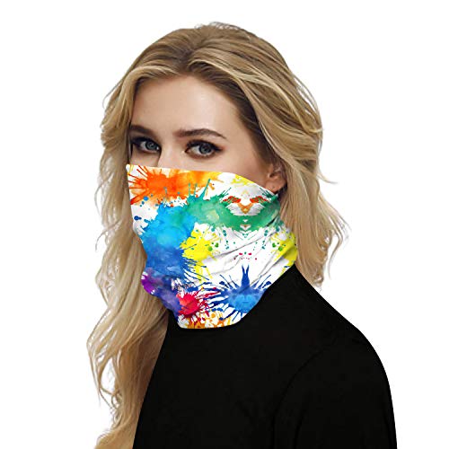 Winter Bandana for Rave Face Mask Dust Wind UV Sun, Neck Gaiter Tube Mask Headwear, Motorcycle Face Mask for Women Men Face Scarf