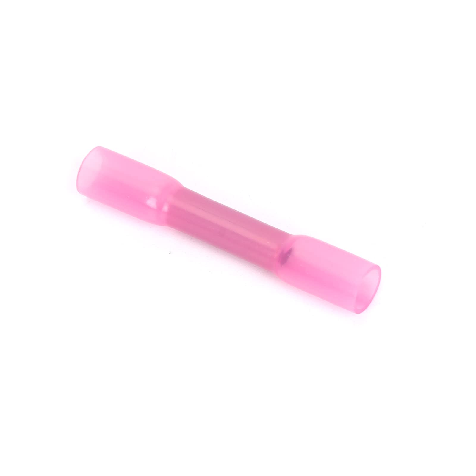 Ruimou 50Pcs AWG 22-16 Red Heat Shrink Crimp Copper Tube Connector, Insulated Waterproof Terminals for Wire Cable, Car, Boat,Family (Red)