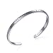 Solocute Cuff Bangle Bracelet Engraved If You Can Imagine It, You Can Achieve It. If You Can Dream It, You Can Become It Inspirational Jewelry (Live The Life You Love - WH)