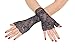 FloYoung Women Bridal Short Lace Half Finger Party Dress Gloves Black