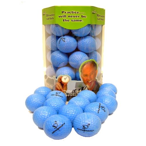 Almost Point3 36 Golf Balls (Restricted Flight) Blue Practice NEW
