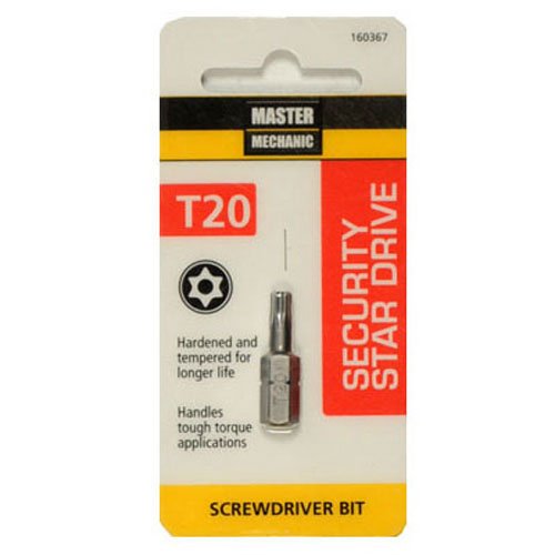 Master Mechanic 160367  1 -Inch, TX20, Security Torx Bit