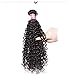 Sunber Brazilian 100% Unprocessed Virgin Kinky Curly Human Hair Weave 3 Bundles Deep Curly Hair Extensions Mixed Length Natural Color (8 10 12inch)