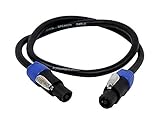 Monoprice 3ft 12AWG 2-conductor Speakon Type NL4FC Female to Speakon Type NL4FC Female Cable