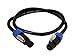 Monoprice 3ft 12AWG 2-conductor Speakon Type NL4FC Female to Speakon Type NL4FC Female Cable primary