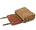 Mens Messenger Bag,Handmade Cross Body Bag Leather Laptop Briefcase Waxed Canvas Shoulder Bag with Detachable Strap,Computer Sctchel Bag Travel Work Bag for 14 inches Laptop