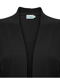 Chaqueta de punto para mujer, manga de tres cuartos