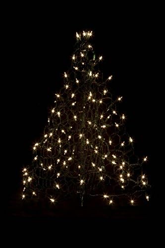 Crab Pot Trees 2 ft. Indoor/Outdoor Pre-Lit Incandescent Artificial Christmas Tree with Green Frame and 100 Clear Lights