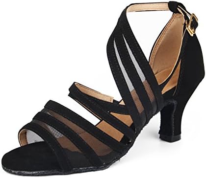 SUKUTU Ballroom Dance Shoes Women Latin Tango Salsa Practice Samba Waltz Social Dancing Shoes