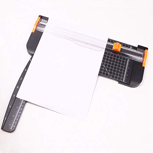 Miukada Paper Cutter.12 inch/Letter Size/A4 Paper Trimmer with Automatic Security Blade and Side Ruler for Craft Paper, Coupon, Label or Card for School, Home and Office(with Bonus Two Extral Blades) - Thumbnail 2
