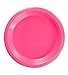 Exquisite Party Solids Hot Pink Plastic Plates For Party Supplies 9