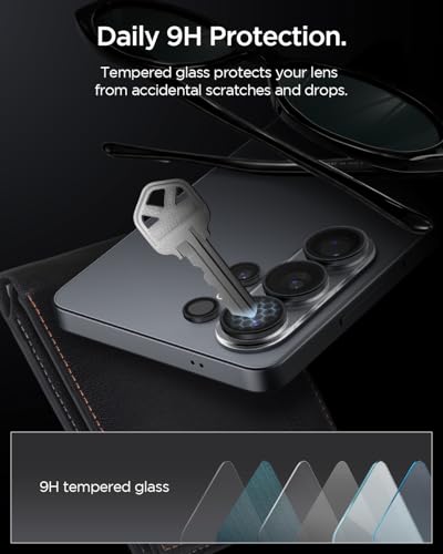Spigen GLAStR EZ-Fit Optik PRO for Samsung Galaxy S26 ULTRA Camera Lens Screen Protector - Black [2 PACK]