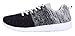 WELMEE Men's Knit Breathable Casual Sneakers Lightweight Athletic Tennis Walking Running Shoes, Black, 10 M US