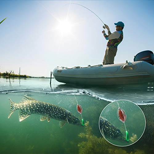 HUAYUE 5 Stück Angeln Inline Feeder Set Fischköder Futterkorb Method Feeder Fishing Feeders Futterspiralen Futterkorb… – Bild 3