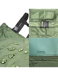 BIEN   Calzoncillos de pesca con botas para hombre y mujer, de PVC, impermeables, de nailon, para pesca y caza