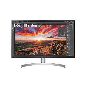 LG 27UN850-W Ultrafine UHD (3840 x 2160) IPS Display, VESA DisplayHDR 400, sRGB 99% Color, USB-C with 60W Power Delivery…