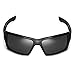 Walleva Black Polarized Replacement Lenses for Oakley Eyepatch 2 (OO9136 Series) Sunglasses