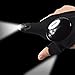Coroler Cool Fingerless LED Flashlight Gloves for Repairing,Working in Darkness Places, Fishing, Camping, Hiking and Outdoor Activities (One Pair)
