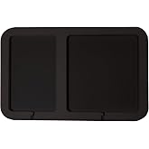 Orthodek Boat Dashboard 2 Pocket Organization Pad with peel and stick adhesive backing, durable EVA foam dash cove for keys, fishing tools, smartphones, pump out tokens (Black)
