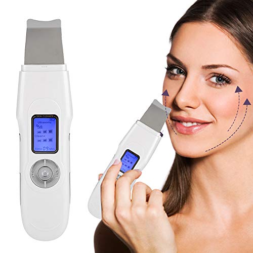 EMS Ion Facial Scrubber, Skin Spatual for Blackhead Remove Cleaner Peeling Massager Face Pores Deep Cleansing Cuticles Removal Scrub