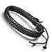 Aroncent 4PCS Handmade Vintage Wristband, Leather Rope Bracelet, Tribal Braided Cuff Bangle, Adjustable