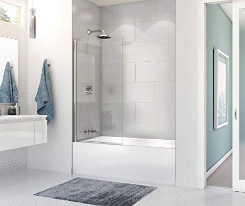 MAAX 106348-R-000-001 Rubix Access Rectangular Acrylic Soaking Bathtub with Right Hand Drain, 59.875-in L x 30.125-in W x 14-in H, White