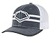 Wilson Sporting Goods Evoshield Grandstand Flexfit Hat, Charcoal/White, Small/Medium (7 -7 1/4)