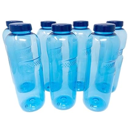 SAXONICA Trinkflasche aus Tritan 7 x 0,5 Liter ohne Weichmacher BPA frei (Bisphenol A frei) für Wasser, Milch oder Saft