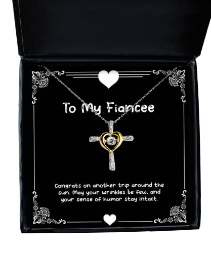 Congrats on Another Trip Around The Sun. May Your Wrinkles. Cross Dancing Necklace, Fiancee Present from, Unique Jewelry for, Gifts from The Heart, Gifts That Keep on Giving, Gift Ideas for her,