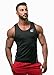 Jed North Mens Bodybuilding Compression Tank Top Slim Fitted Workout Base Layer Shirt, Large, Black,Black,Large