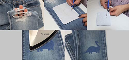 No Stitch Repair Kit, a No-Sew Kit with Fusible Web Hemming Tape, Cotton and Jean Iron On Patches, Collar Extenders for Shirts, Waist Extenders for Pants, and Sewing Pins to Fix Garments Fast and Easy - Thumbnail 5