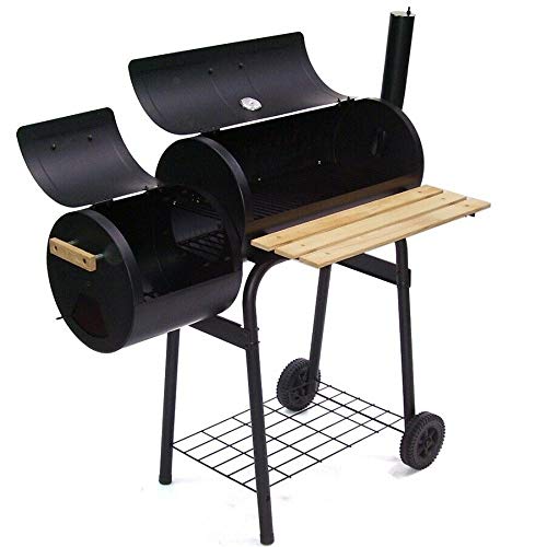 D&L BBQ Holzkohlegrill Barbecue 56510 Smoker Grill Grillwagen Standgrill Räucherofen AWZ – Bild 6