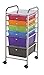 Blue Hills Studio SC6MC Storage Cart 6-Drawer (Standard and Deep) Multi-Colored