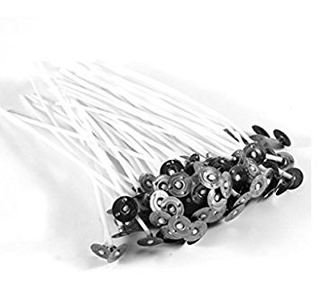 Soy Candle Wax , 100Pcs 7.9 Inch Low Smoke Soy Wax Natural Candle Wick For Candle Making And DIY