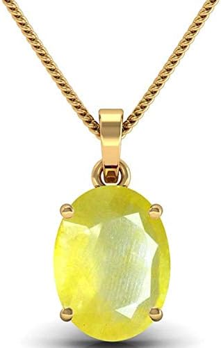 Arenaworld2.00 Carat Yellow Sapphire Pendant/Locket (Pukhraj Stone Panchadhatu Pendant) Quality Gemstone for Mens&Womens