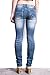 Machine Women's Juniors Low Rise Distressed Skinny Jeans