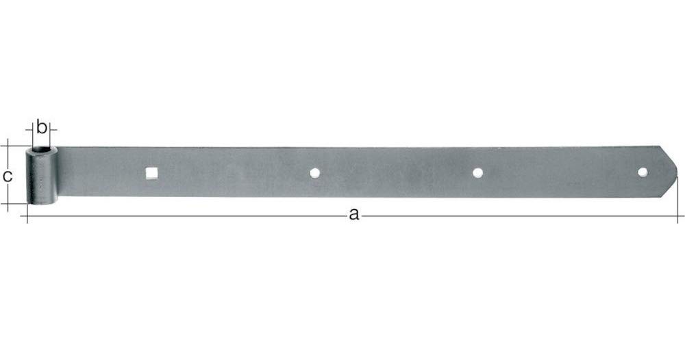 Alberts 314347 Heng | in Various Designs | Hot Dipped Galvanized Roll Diameter 16 mm | Dimensions 1000 x 45 mm